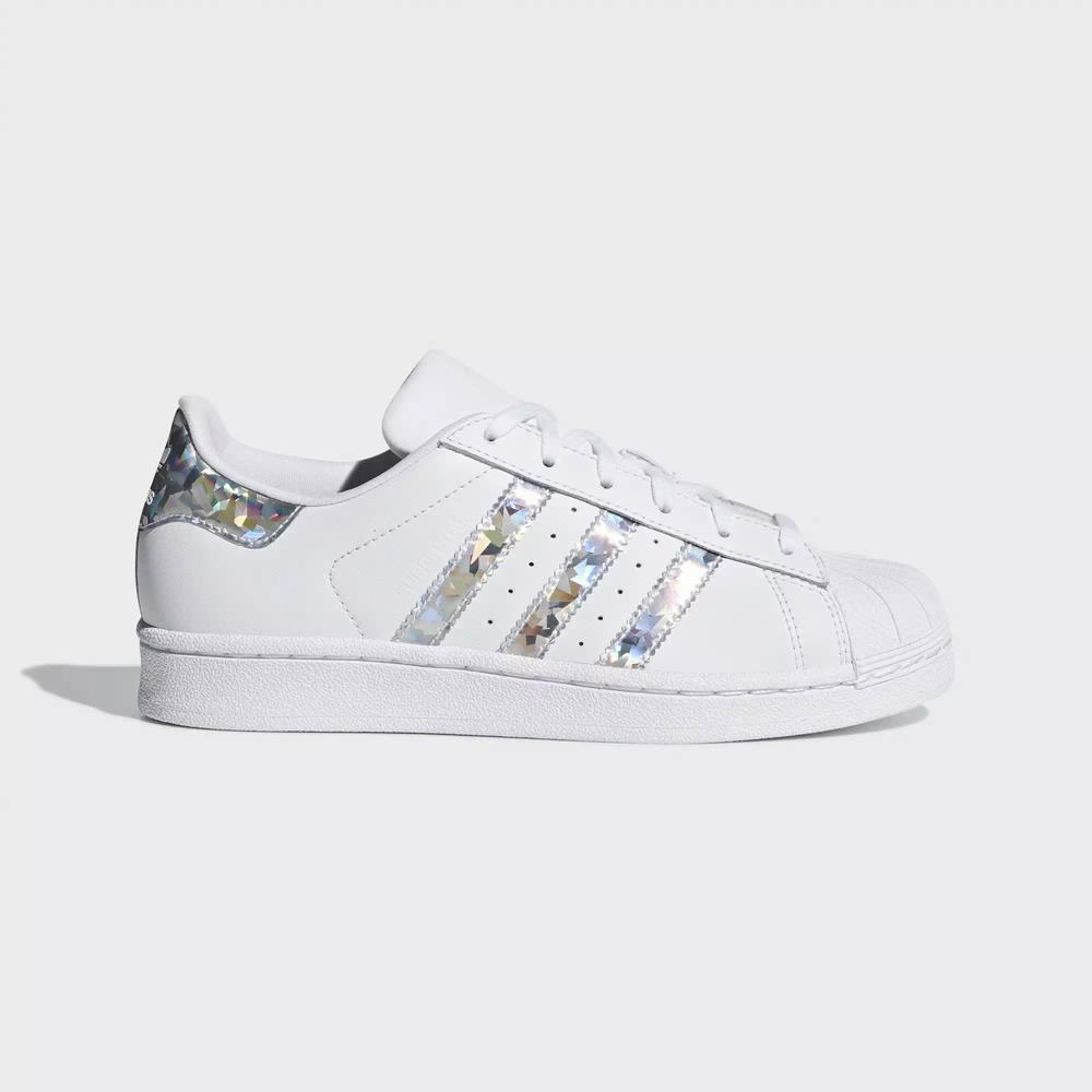 Adidas Superstar Tenis Blancos Para Niña (MX-19264)
